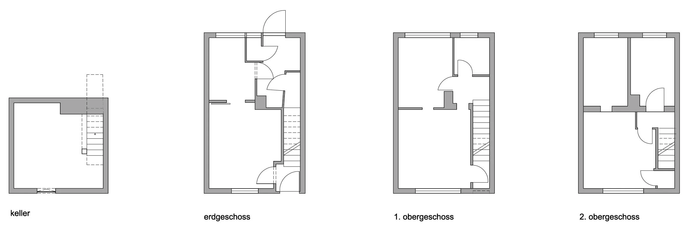 INNEN-AUSSEN — Grundrisse Bestand