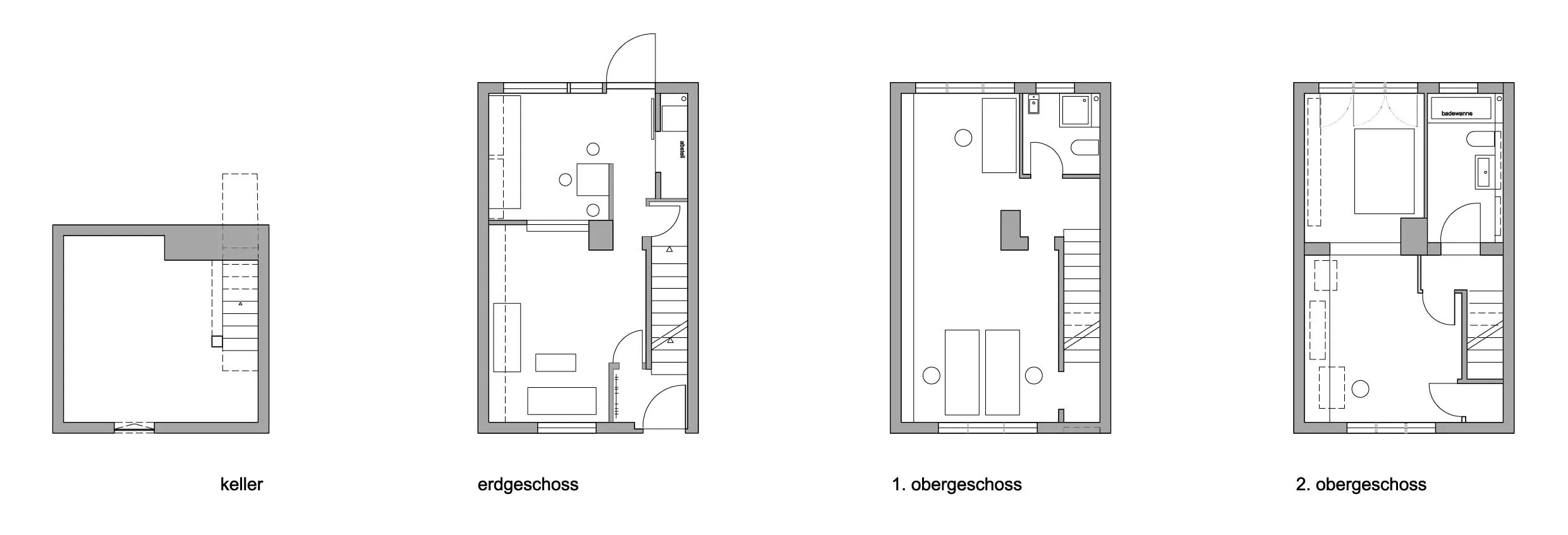 INNEN-AUSSEN — Grundrisse Umbau
