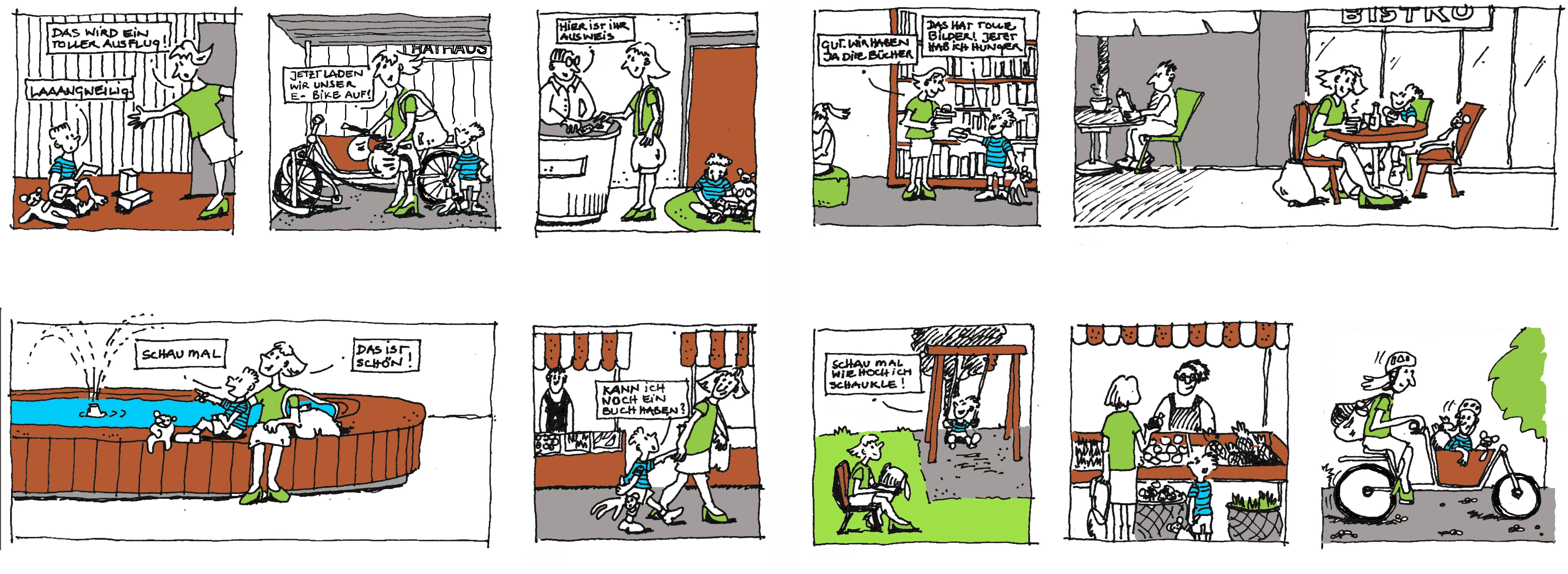 LES Eschborn — Cartoon Bewerbung Stadt Eschborn