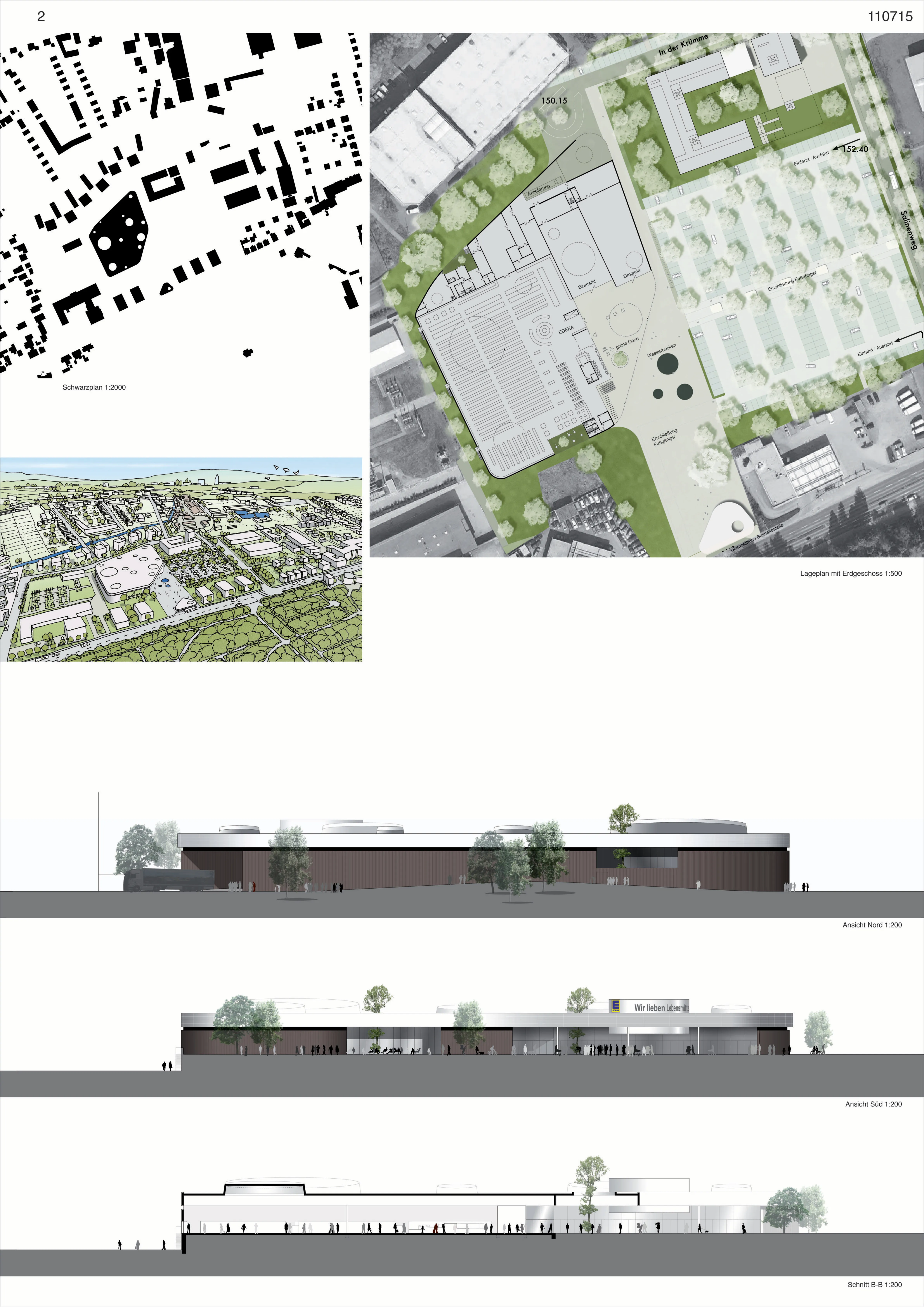 MARKT_GÖ — Wettbewerb Lebensmittelmarkt mit Quartierszentrum · Göttingen-Grone, Bild 2