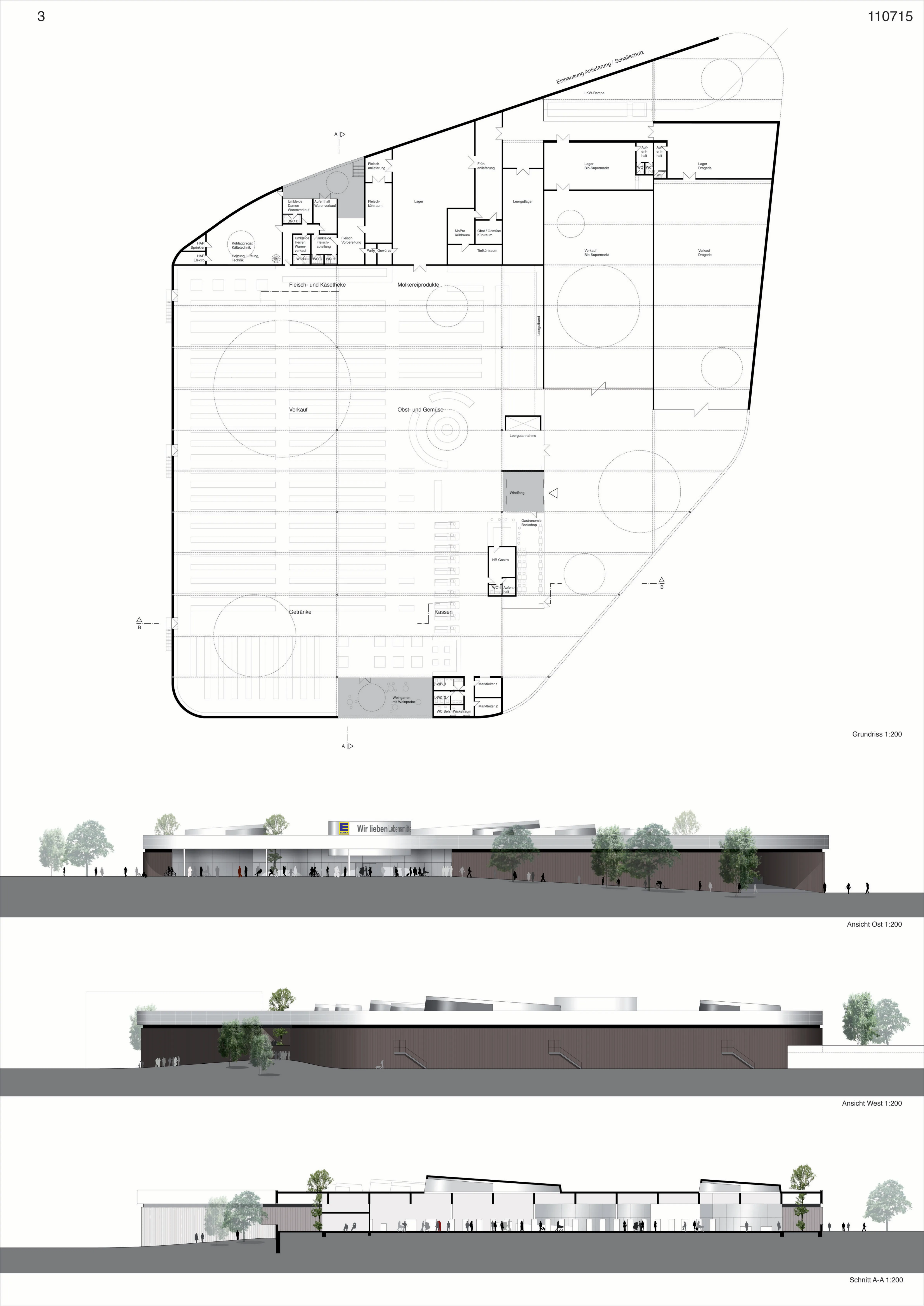 MARKT_GÖ — Wettbewerb Lebensmittelmarkt mit Quartierszentrum · Göttingen-Grone, Bild 3